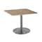 Holland Bar Stool Co 30" Tall OD214 Stainless Steel Table Base 22" Diameter 30"x30" Square Natural Top OD214-2230SSOD30SQNat - alternate 1